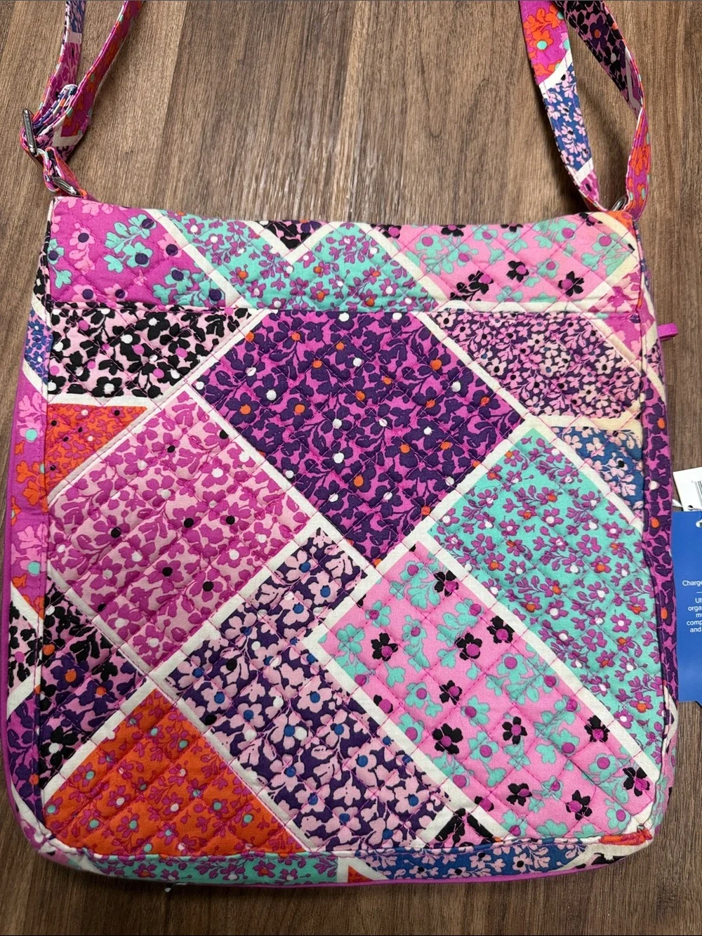 Vera Bradley Iconic Triple Zip Hipster Modern Medley Patchwork Crossbody Bag